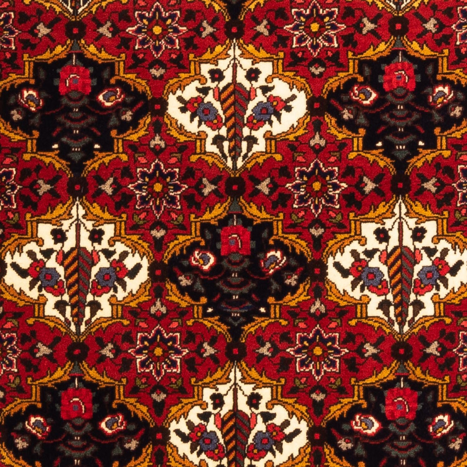 Persisk tæppe - Nomadisk - 159 x 110 cm - bordeaux rød