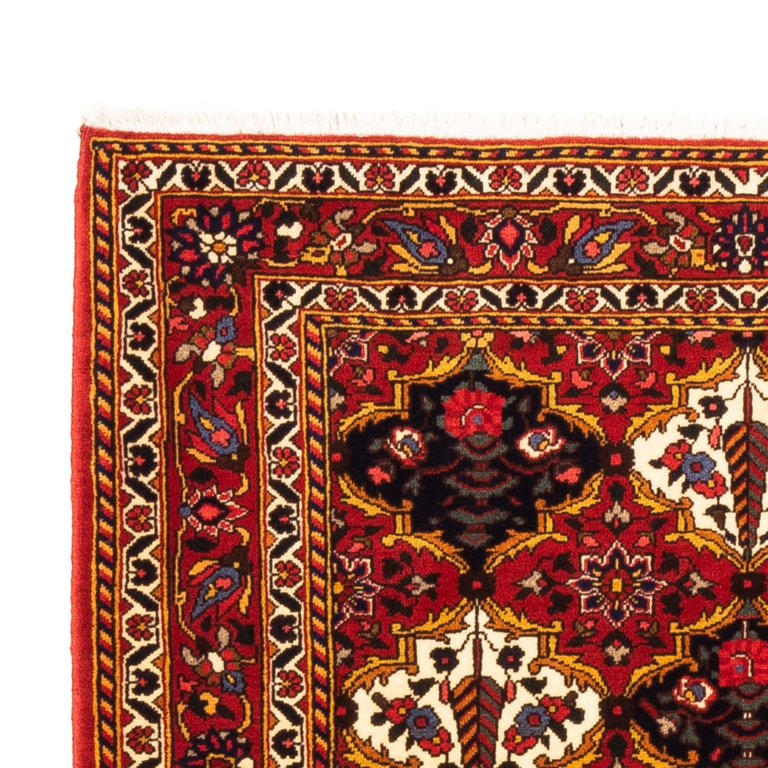 Persisk tæppe - Nomadisk - 159 x 110 cm - bordeaux rød
