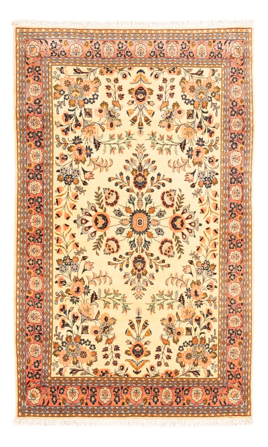 Persisk tæppe - Keshan - 165 x 108 cm - karamel