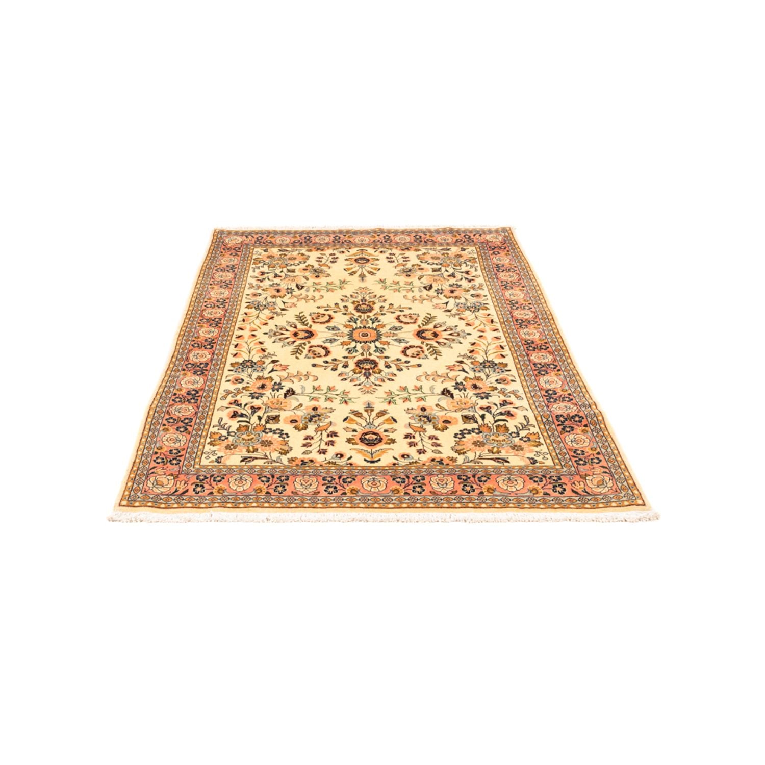 Persisk tæppe - Keshan - 165 x 108 cm - karamel