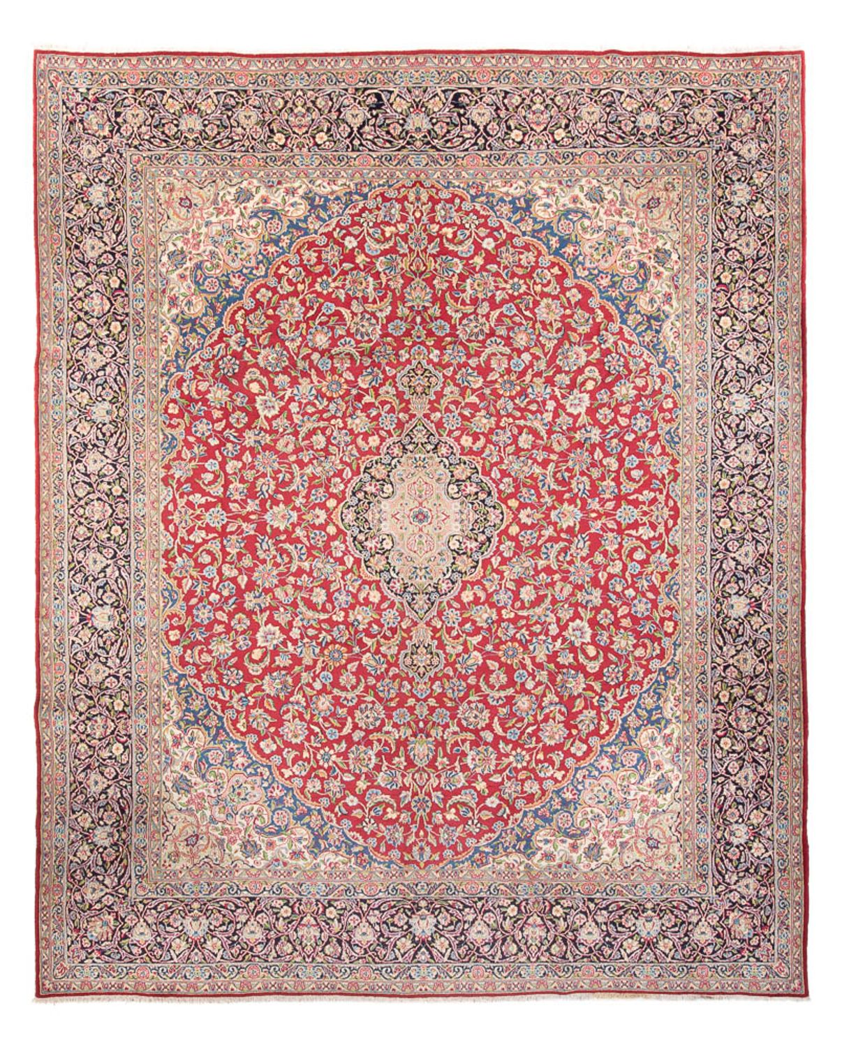 Persisk tæppe - Keshan - 359 x 280 cm - rød