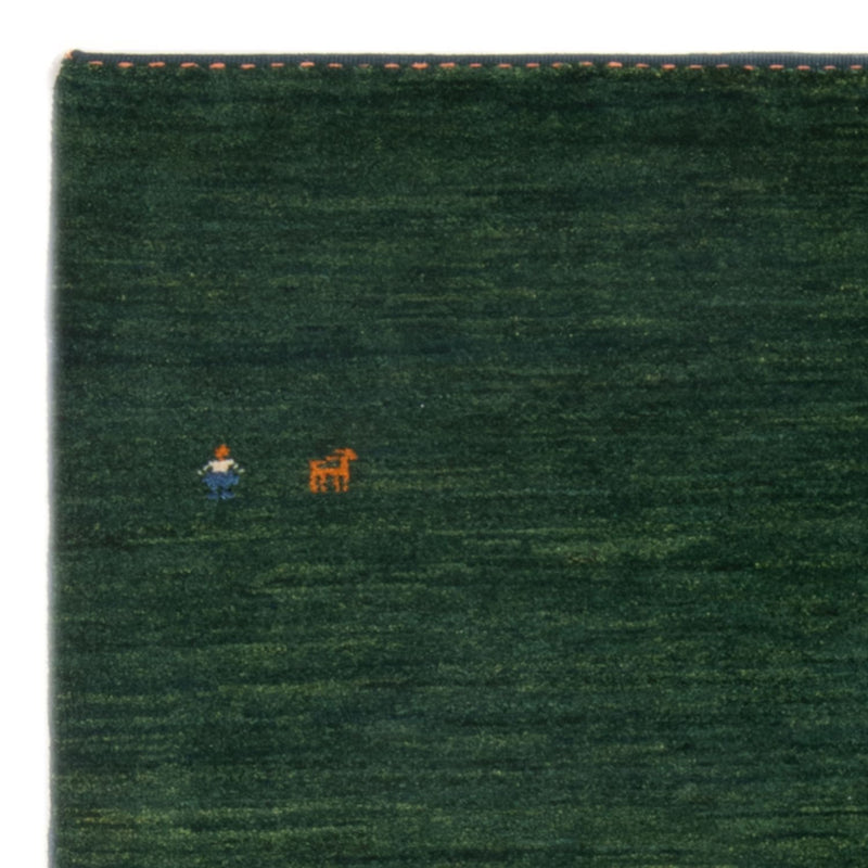 Gabbeh-tæppe - Persisk - 151 x 104 cm - mørkegrøn