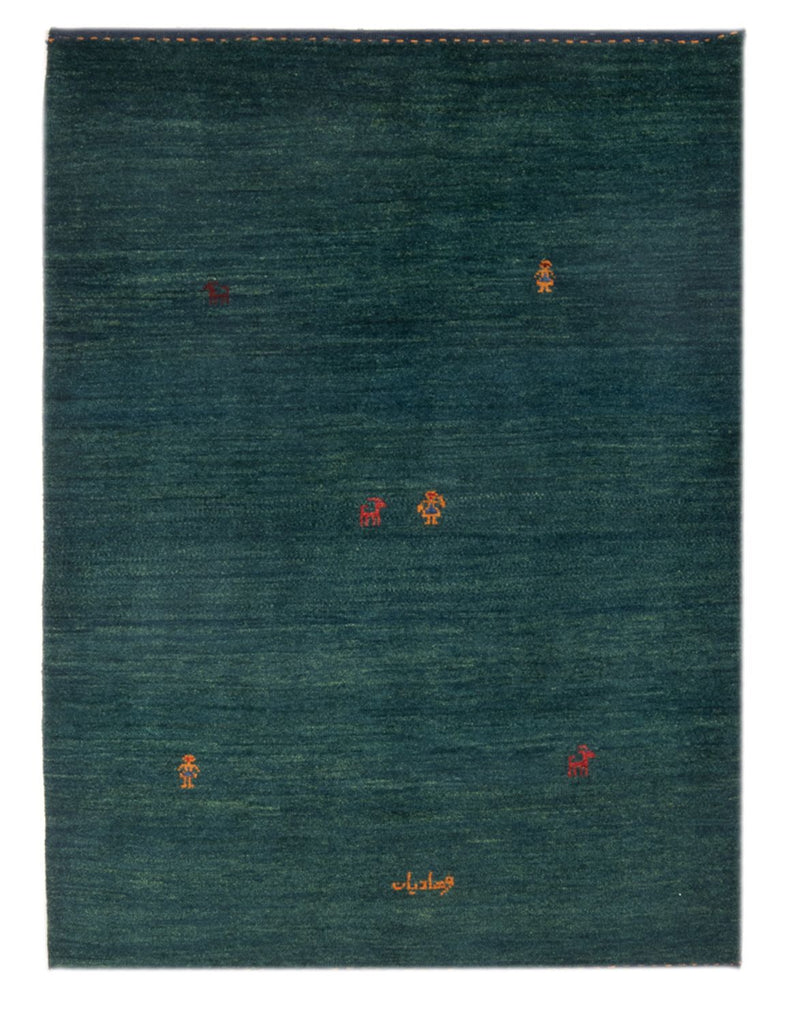 Gabbeh-tæppe - Persisk - 160 x 104 cm - benzinblå
