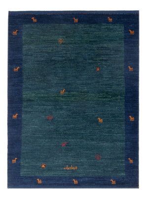 Gabbeh-tæppe - Persisk - 139 x 100 cm - benzinblå
