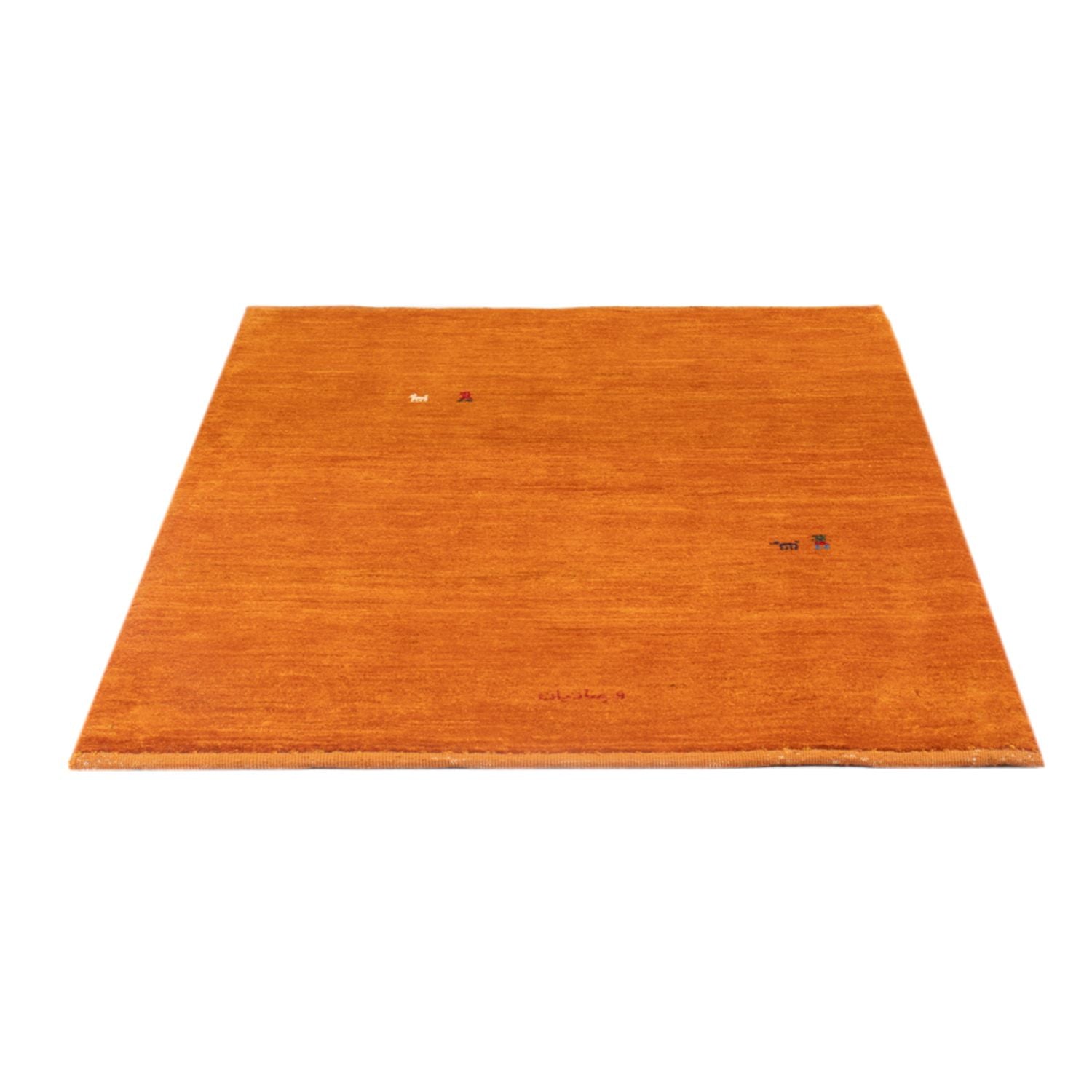 Gabbeh-tæppe - Persisk - 128 x 100 cm - orange