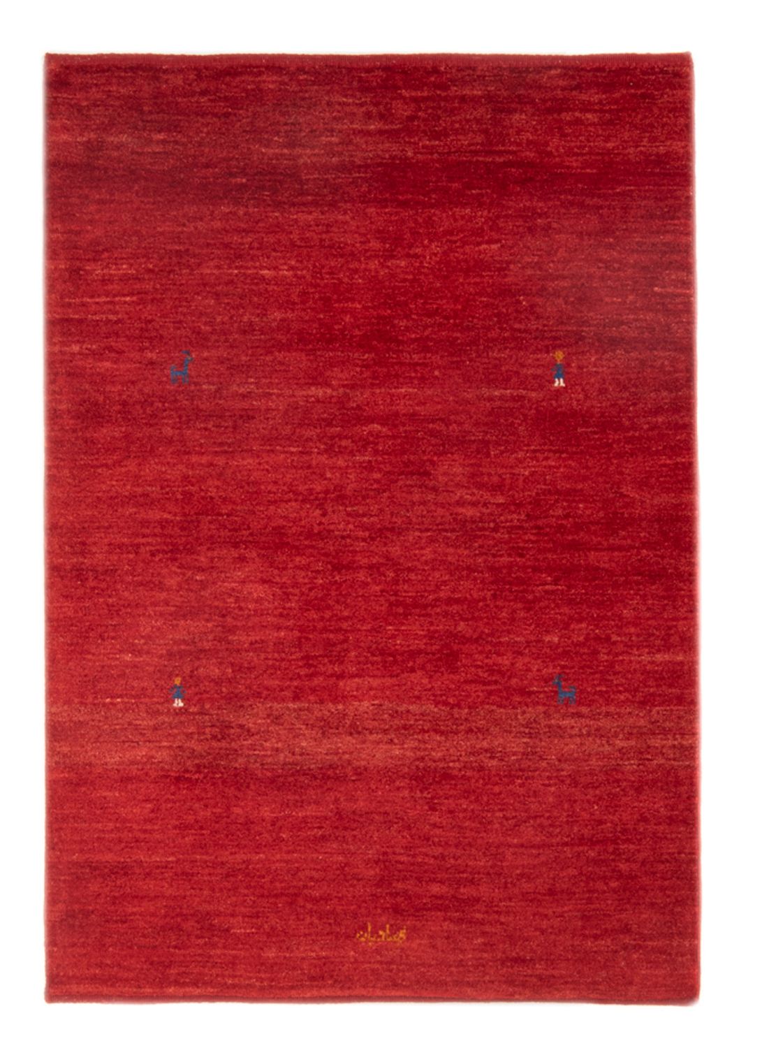 Gabbeh-tæppe - Persisk - 150 x 105 cm - rød