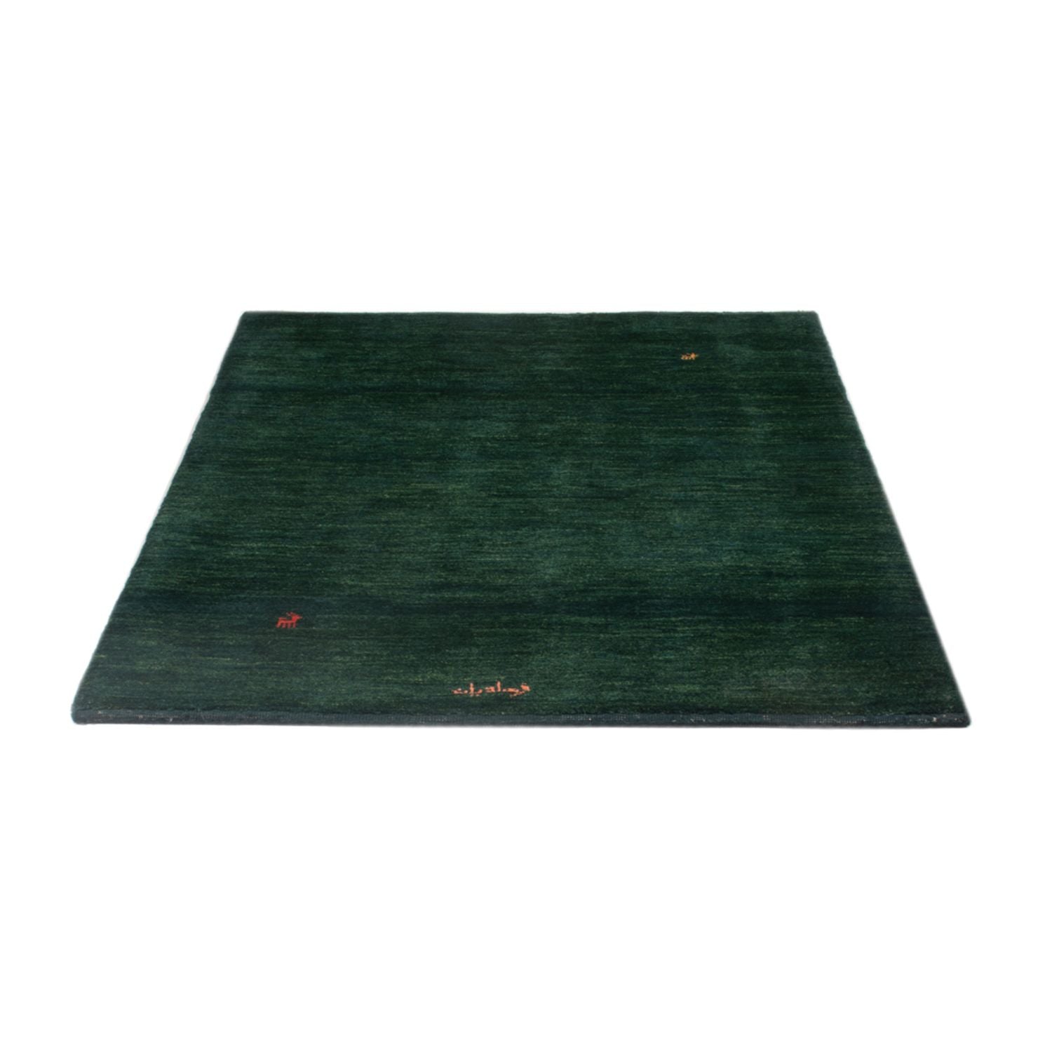 Gabbeh-tæppe - Persisk - 157 x 109 cm - mørkegrøn