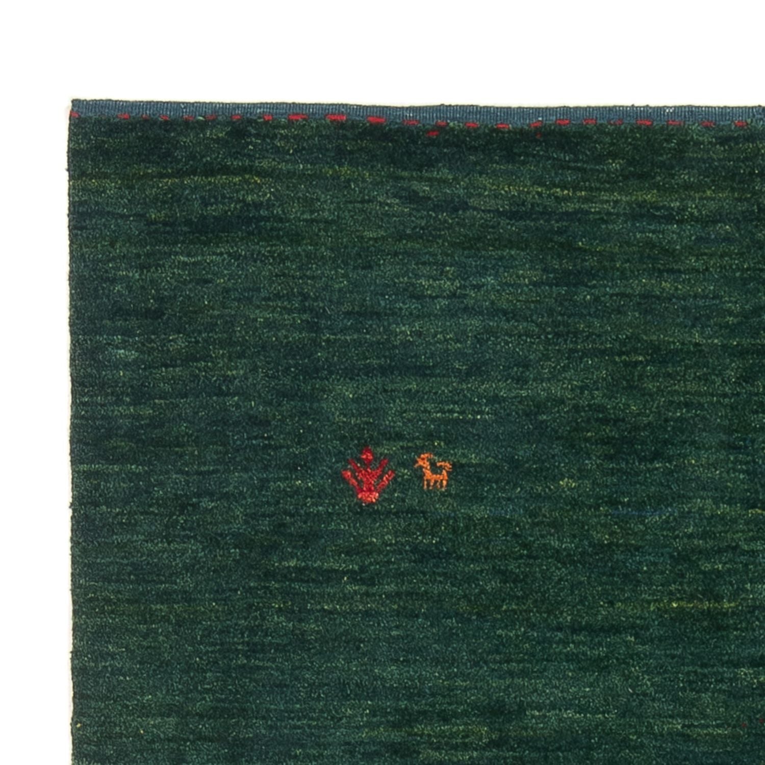 Gabbeh-tæppe - Persisk - 175 x 122 cm - mørkegrøn