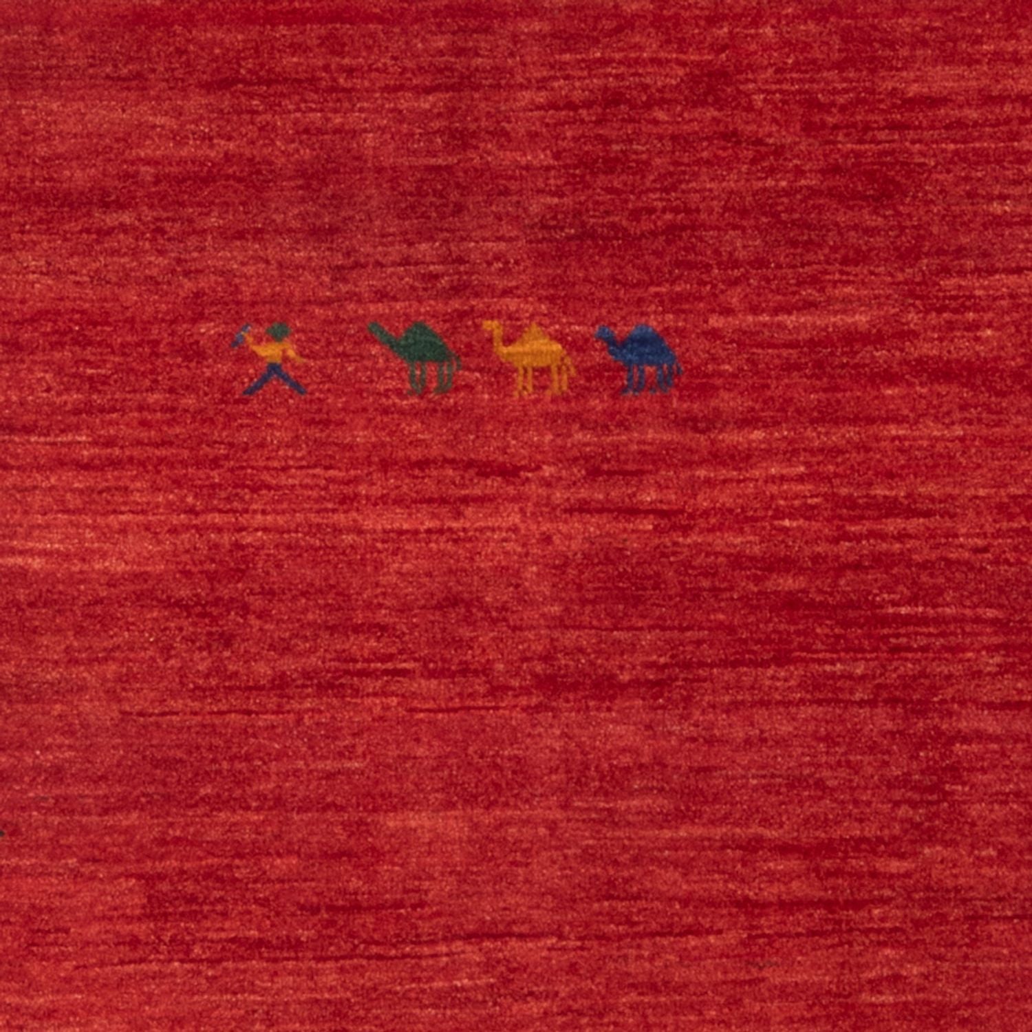 Gabbeh-tæppe - Persisk - 180 x 122 cm - rød