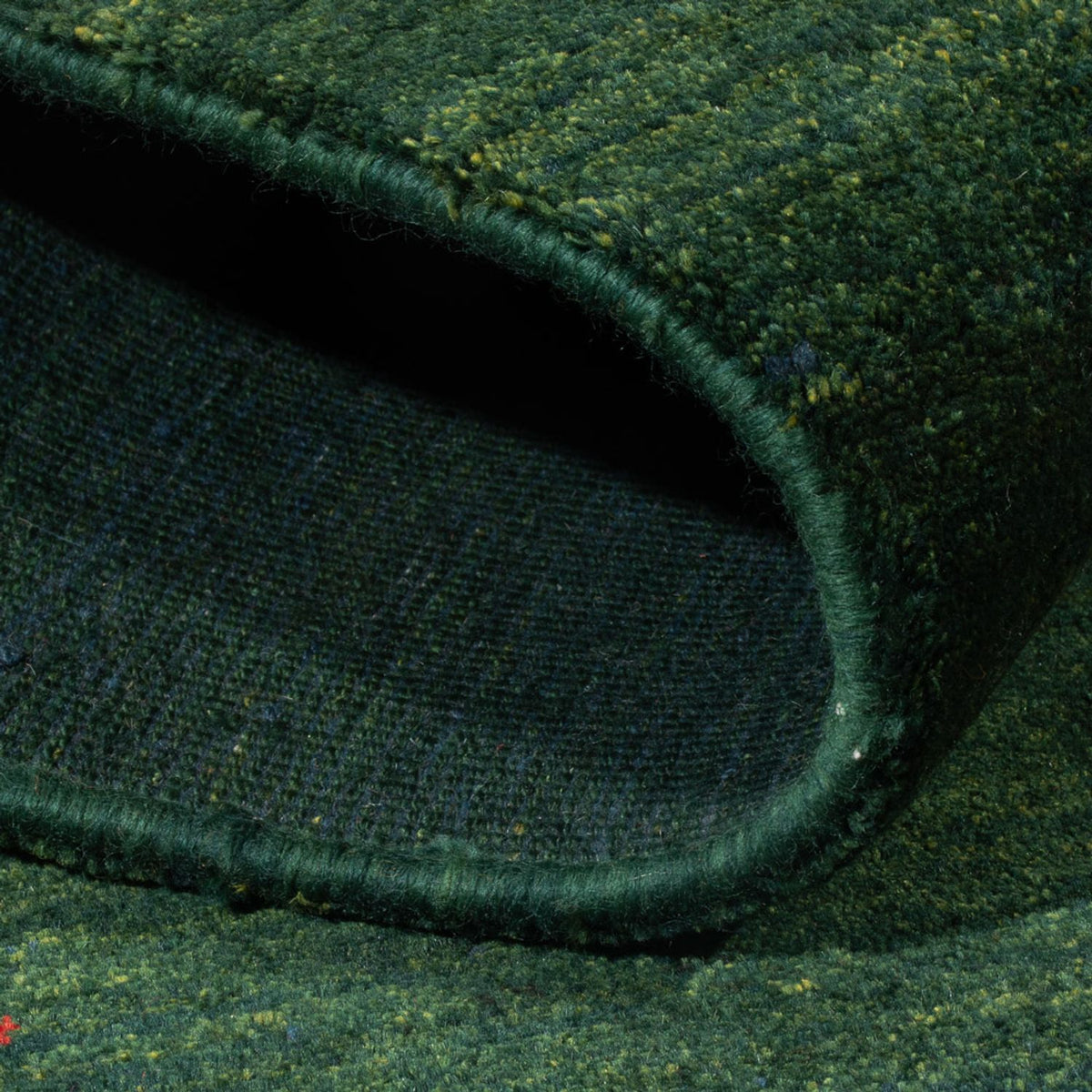 Gabbeh-tæppe - Persisk - 183 x 115 cm - mørkegrøn