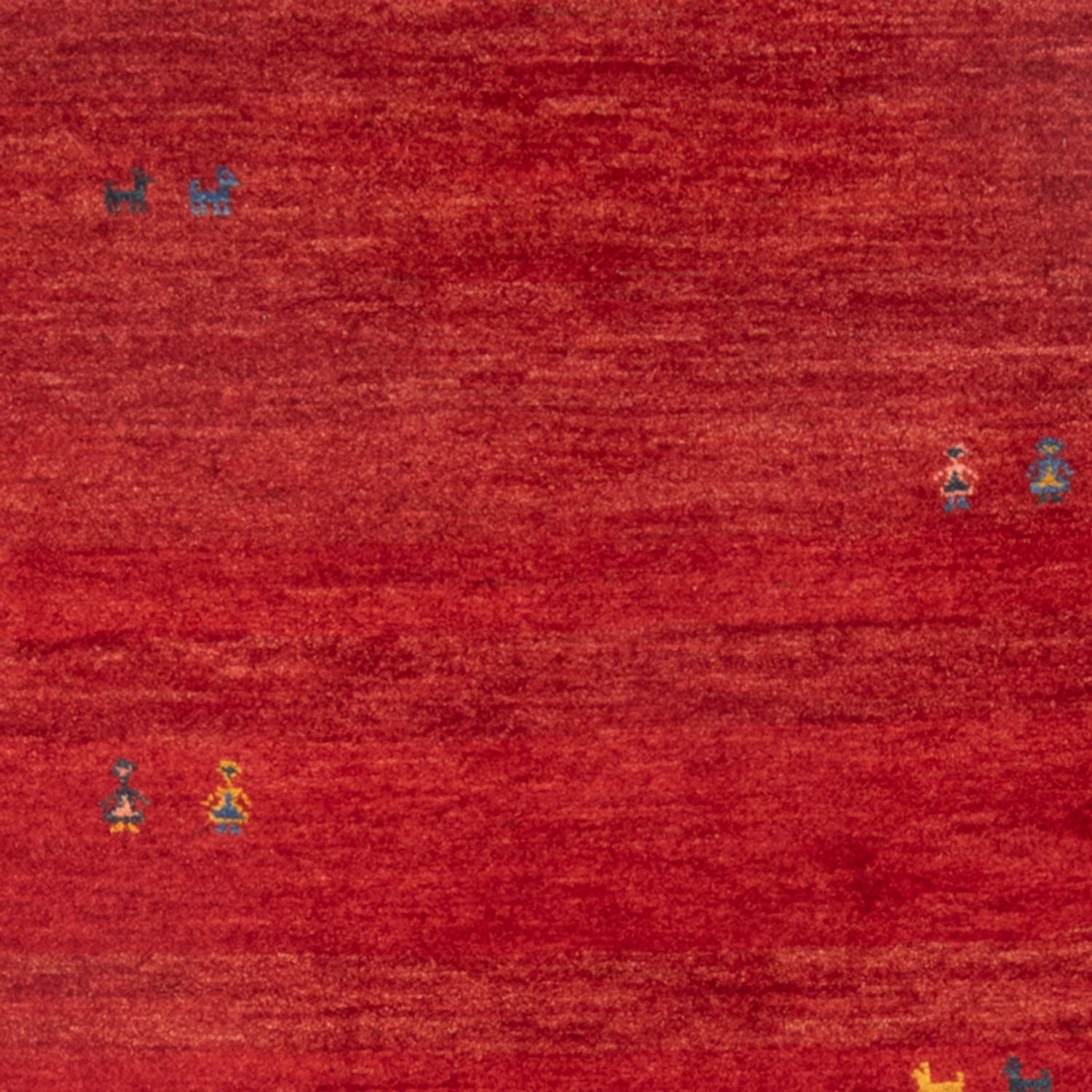 Gabbeh-tæppe - Persisk - 142 x 108 cm - rød