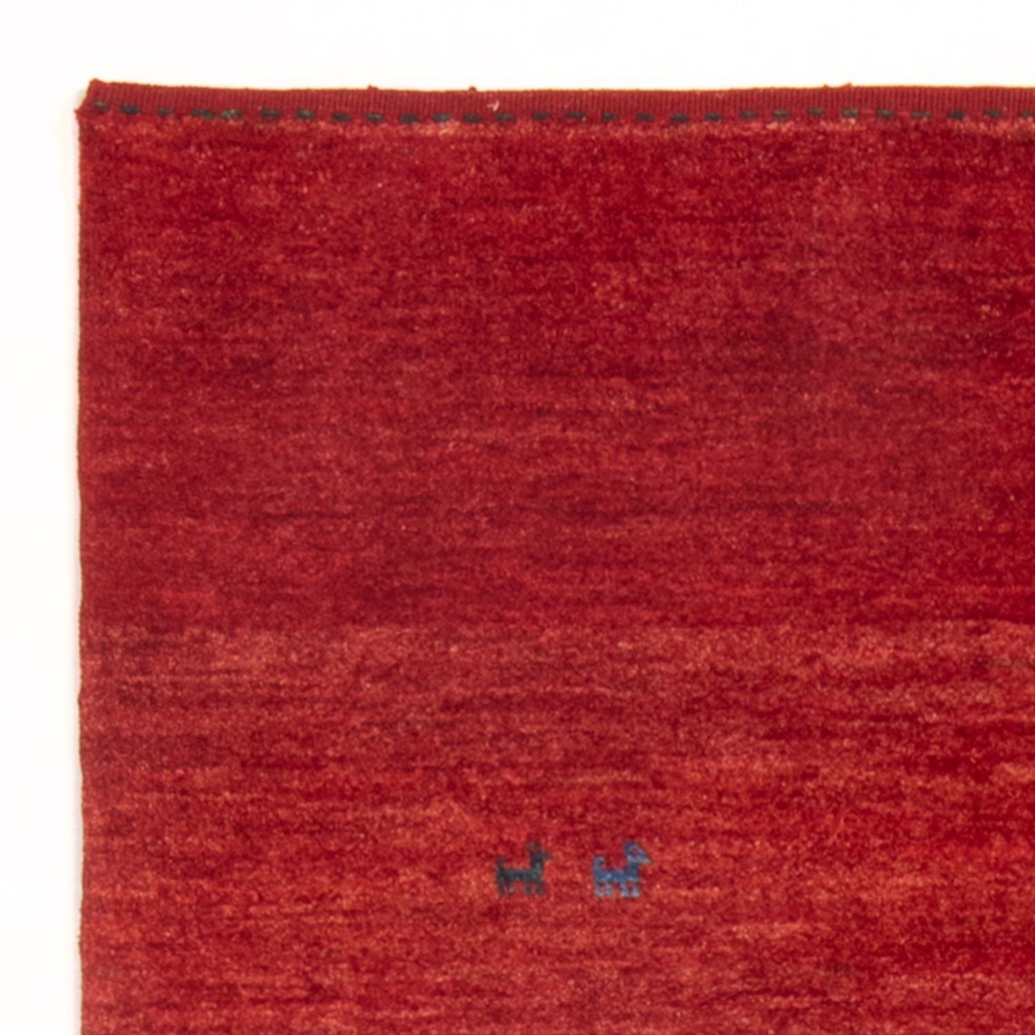 Gabbeh-tæppe - Persisk - 142 x 108 cm - rød