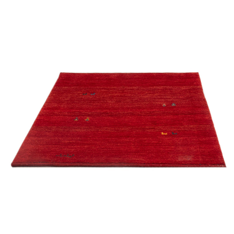 Gabbeh-tæppe - Persisk - 142 x 108 cm - rød