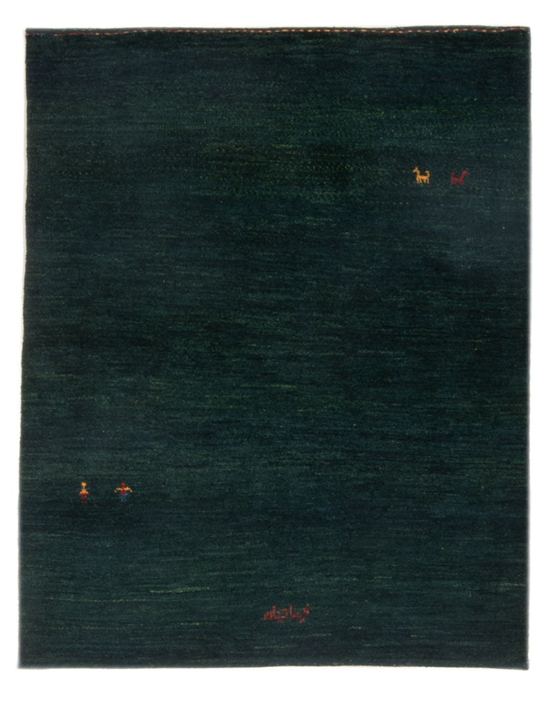 Gabbeh-tæppe - Persisk - 148 x 104 cm - mørkegrøn