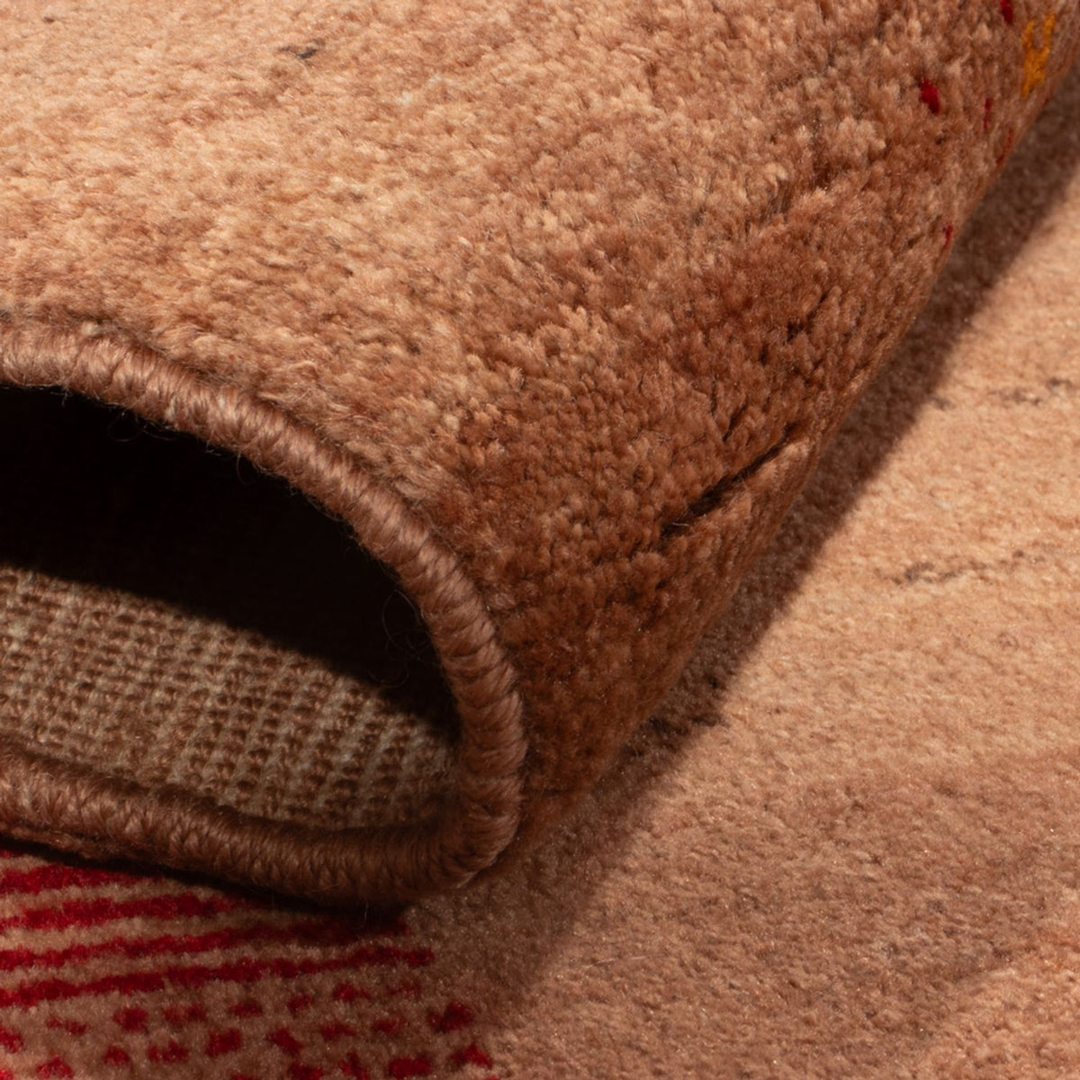 Gabbeh-tæppe - Persisk - 161 x 104 cm - lys brun