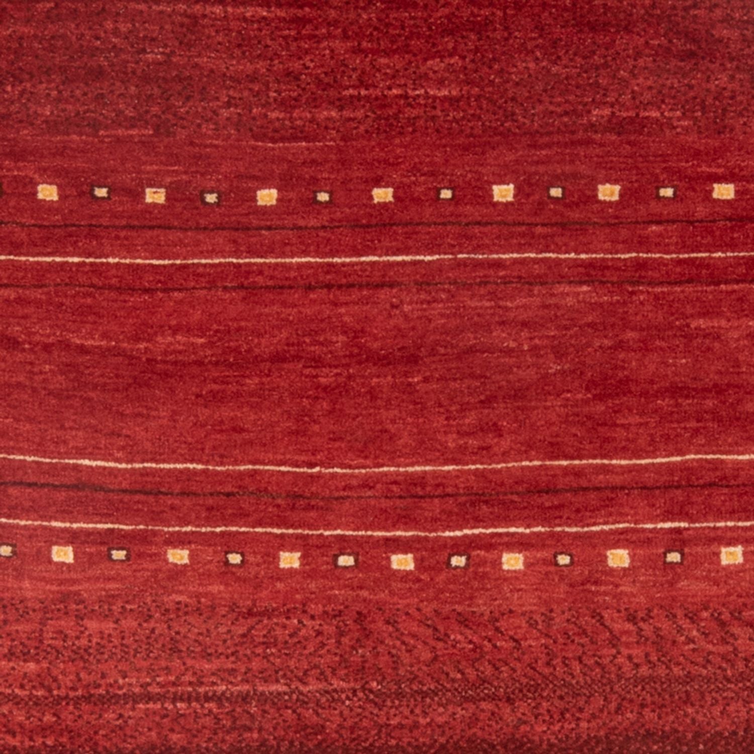 Gabbeh-tæppe - Persisk - 140 x 102 cm - mørkerød