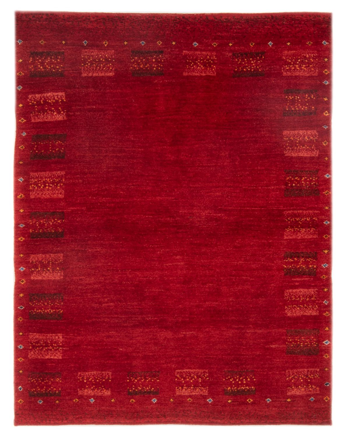 Gabbeh-tæppe - Persisk - 144 x 104 cm - mørkerød