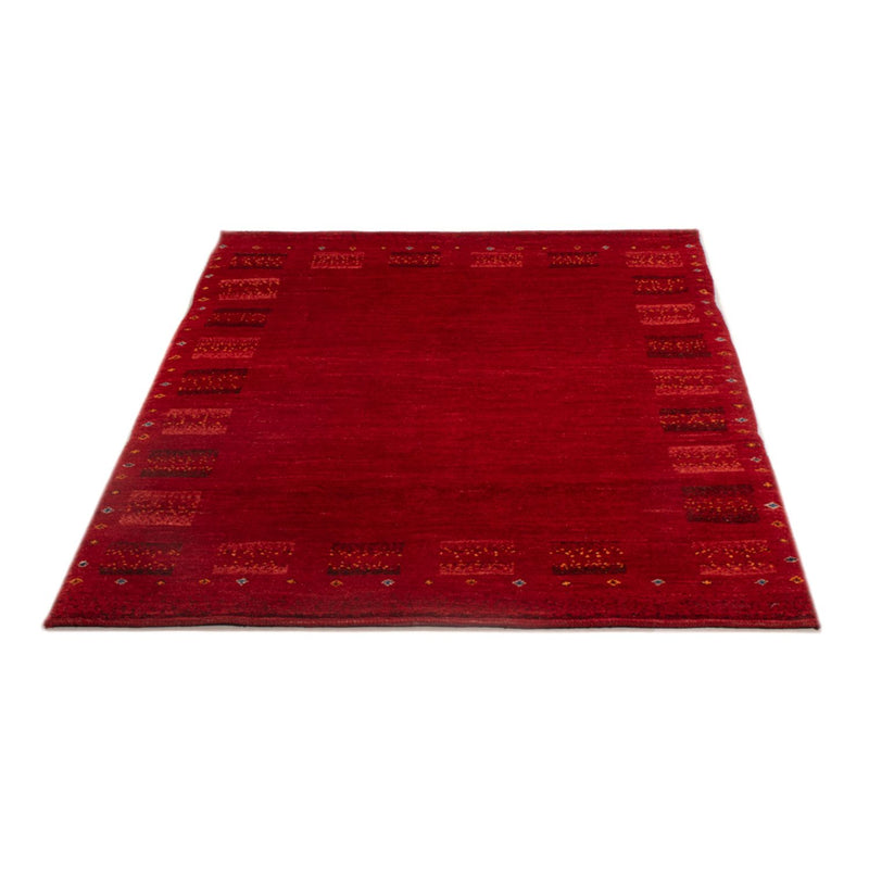 Gabbeh-tæppe - Persisk - 144 x 104 cm - mørkerød