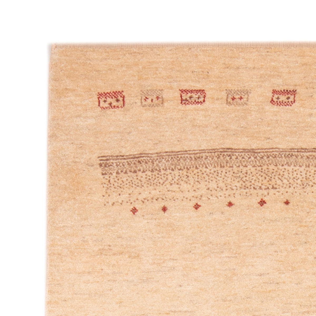 Gabbeh-tæppe - Persisk - 153 x 111 cm - lys beige