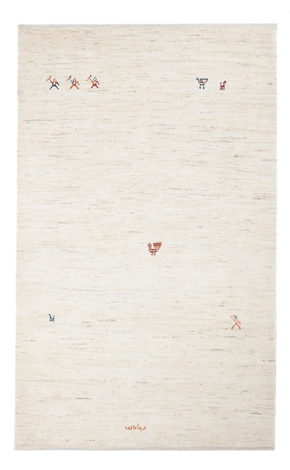 Gabbeh-tæppe - Persisk - 189 x 122 cm - beige