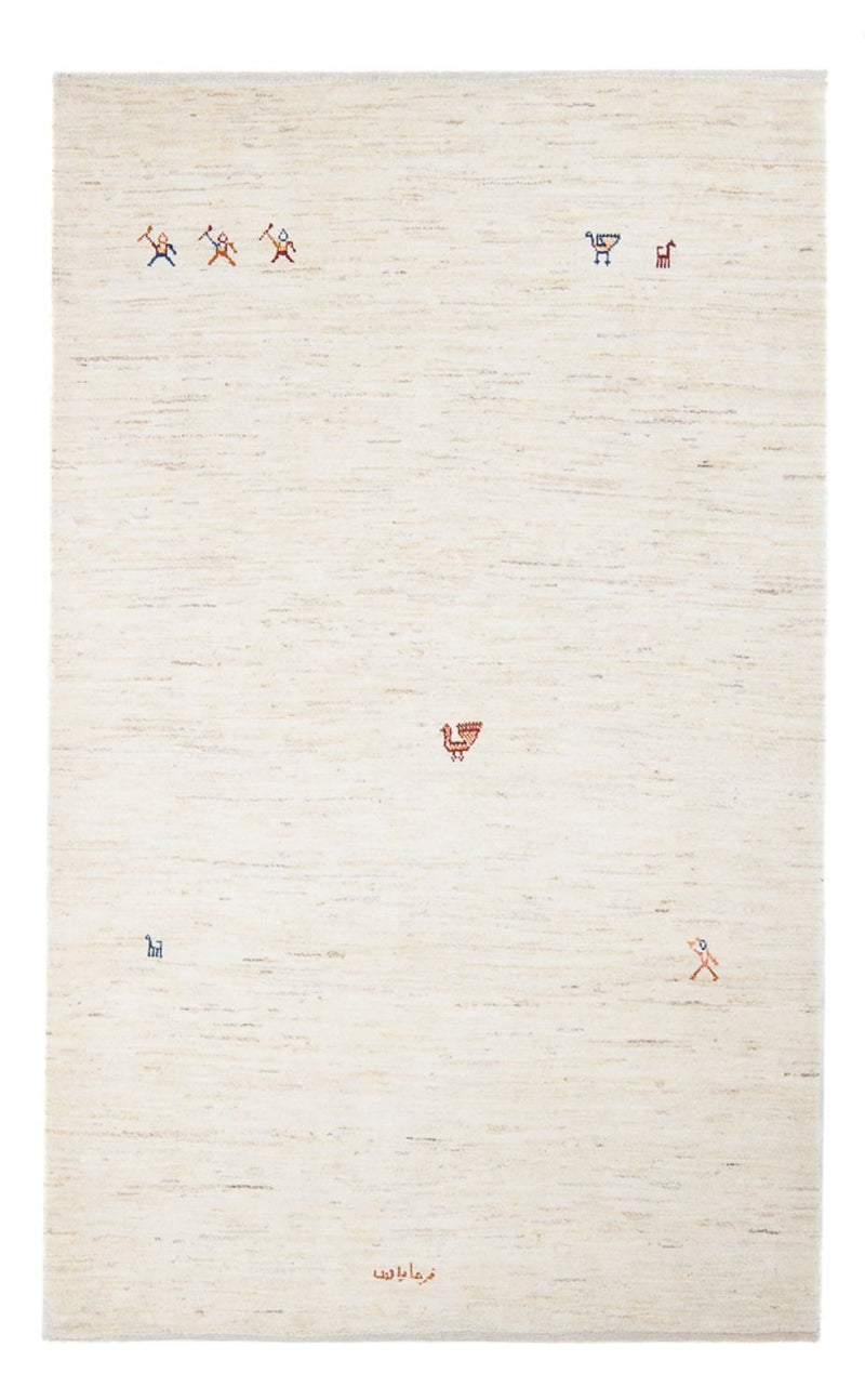 Gabbeh-tæppe - Persisk - 189 x 122 cm - beige