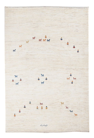 Persisk Gabbeh Tæppe 126x178cm - Perserteppich Wollteppich