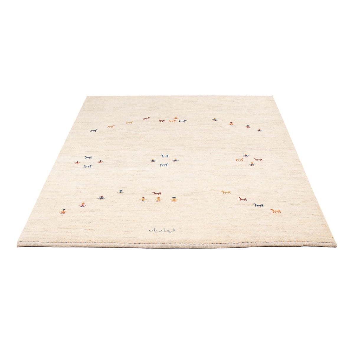 Gabbeh-tæppe - Persisk - 178 x 126 cm - beige