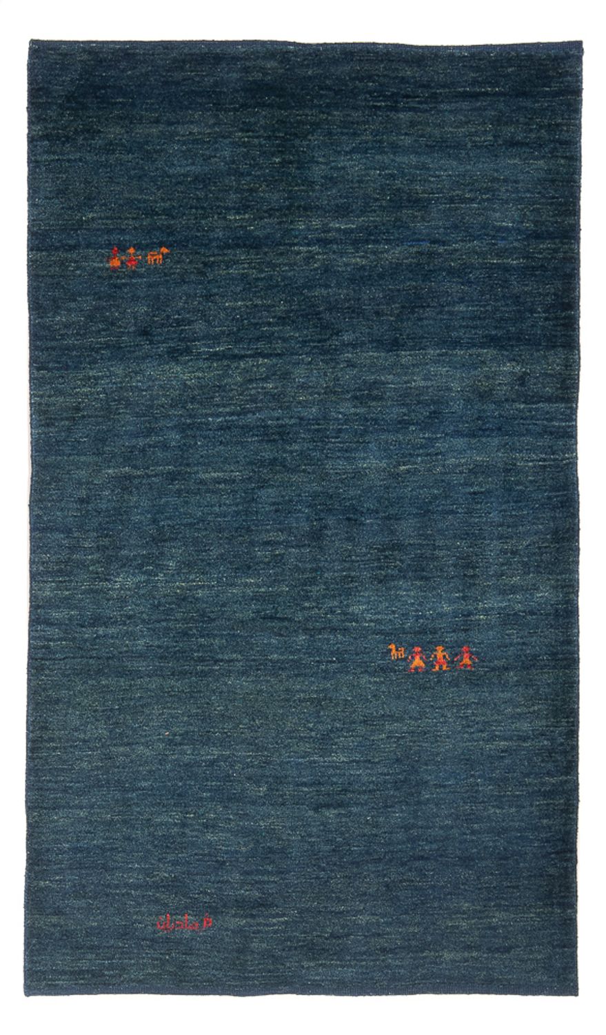 Gabbeh-tæppe - Persisk - 193 x 119 cm - mørkeblå