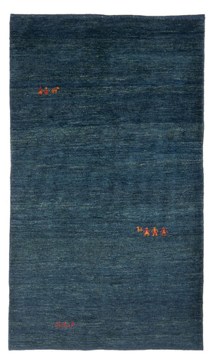 Gabbeh-tæppe - Persisk - 193 x 119 cm - mørkeblå