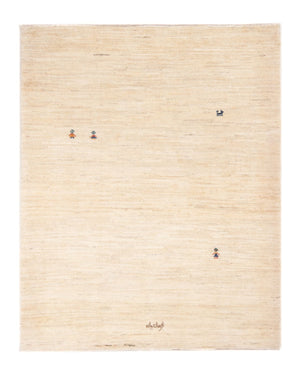 Gabbeh-tæppe - Persisk - 150 x 109 cm - lys beige
