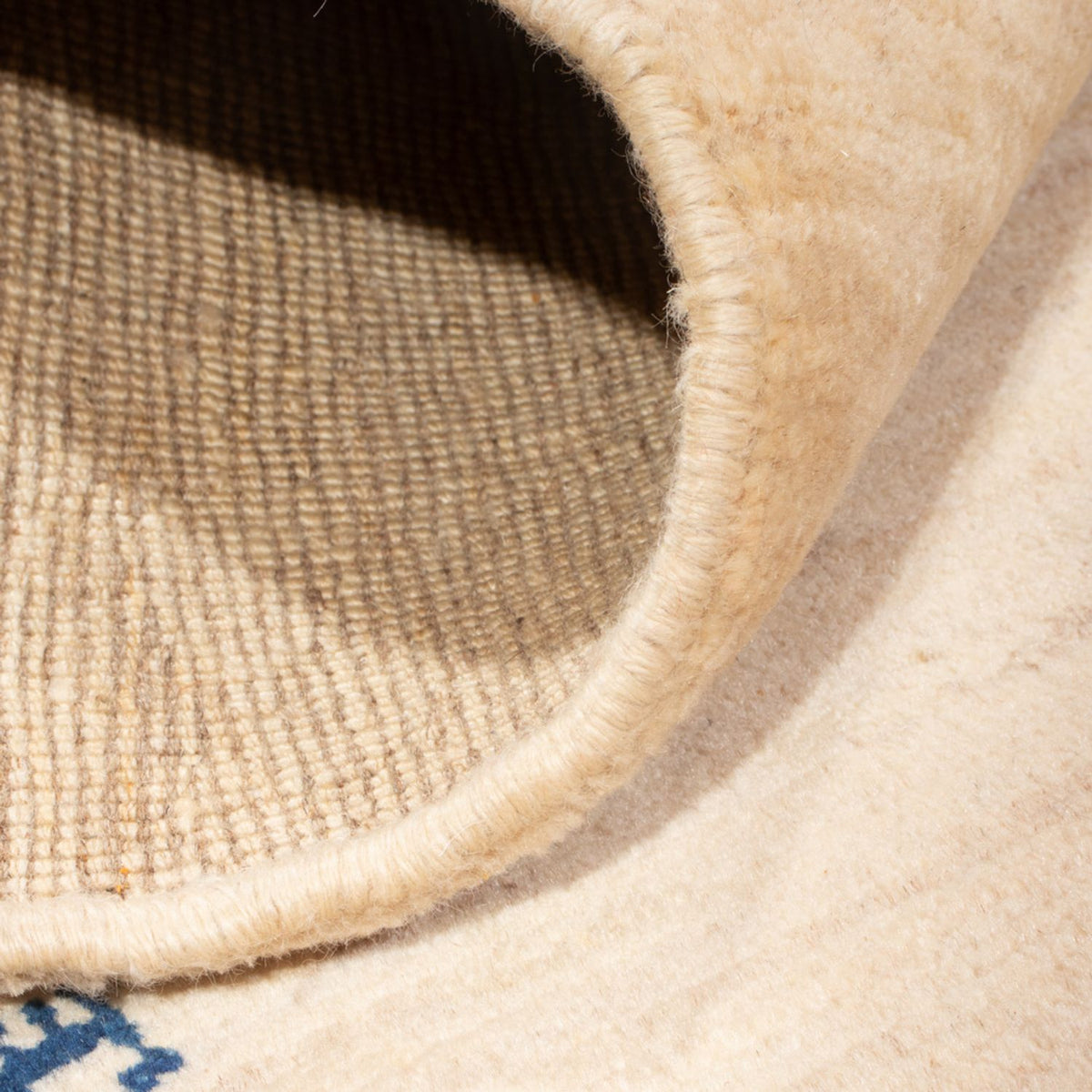 Gabbeh-tæppe - Persisk - 150 x 109 cm - lys beige