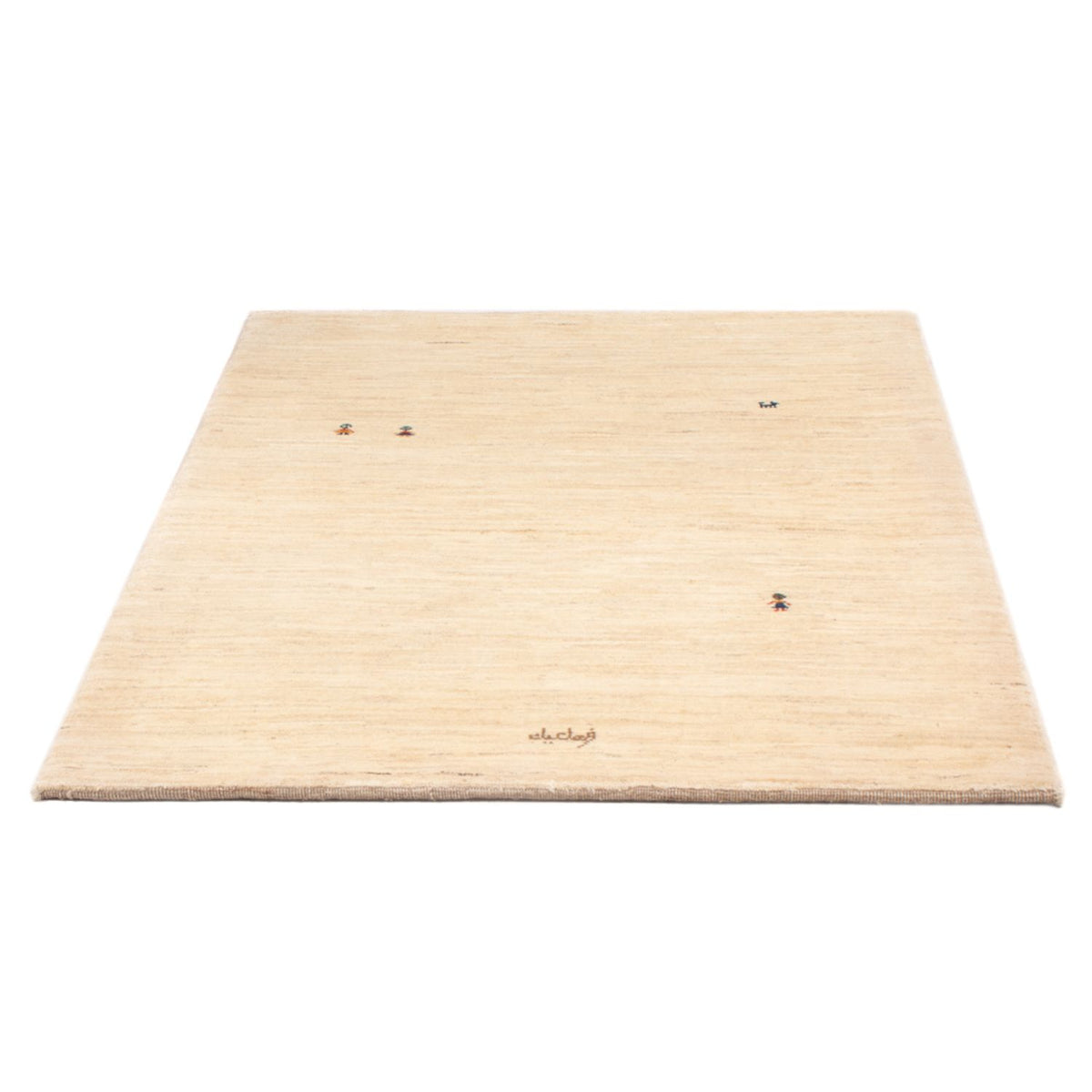 Gabbeh-tæppe - Persisk - 150 x 109 cm - lys beige