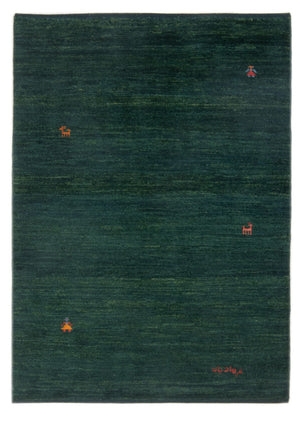 Gabbeh-tæppe - Persisk - 146 x 98 cm - mørkegrøn