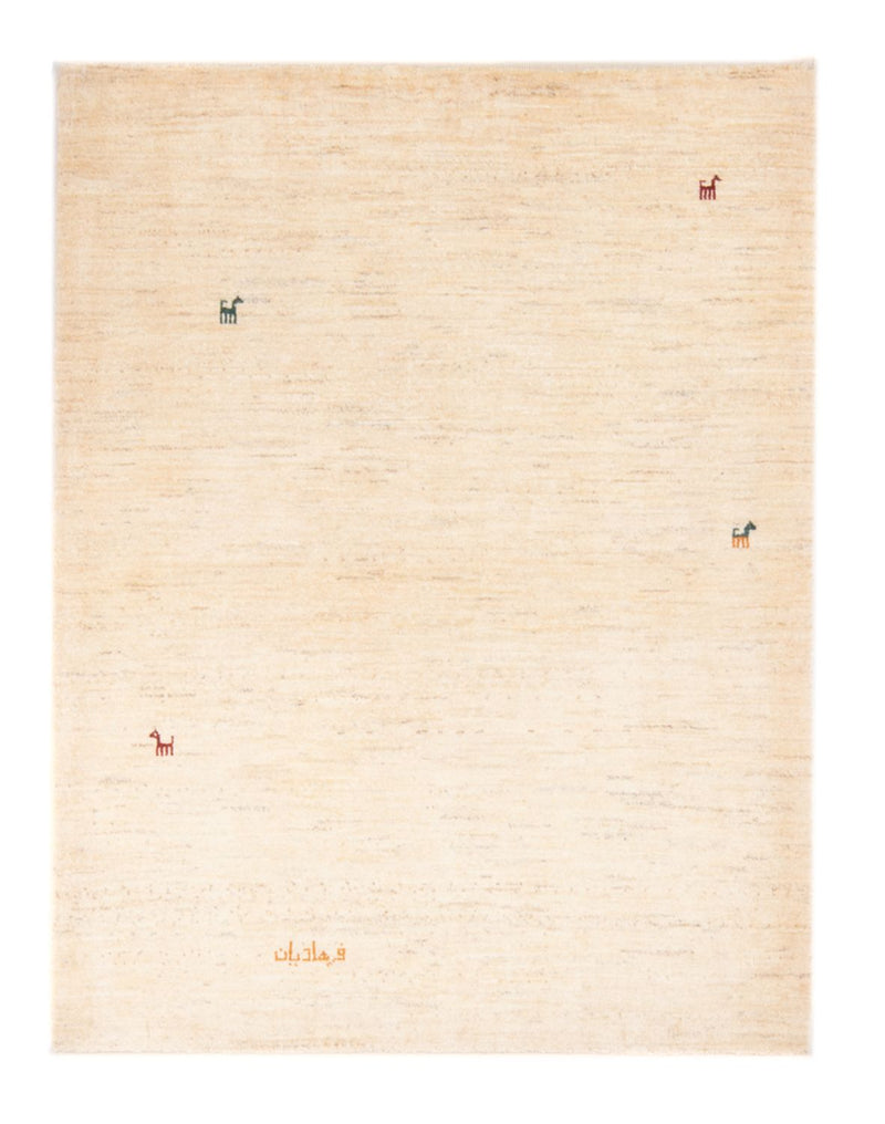 Gabbeh-tæppe - Persisk - 153 x 108 cm - lys beige