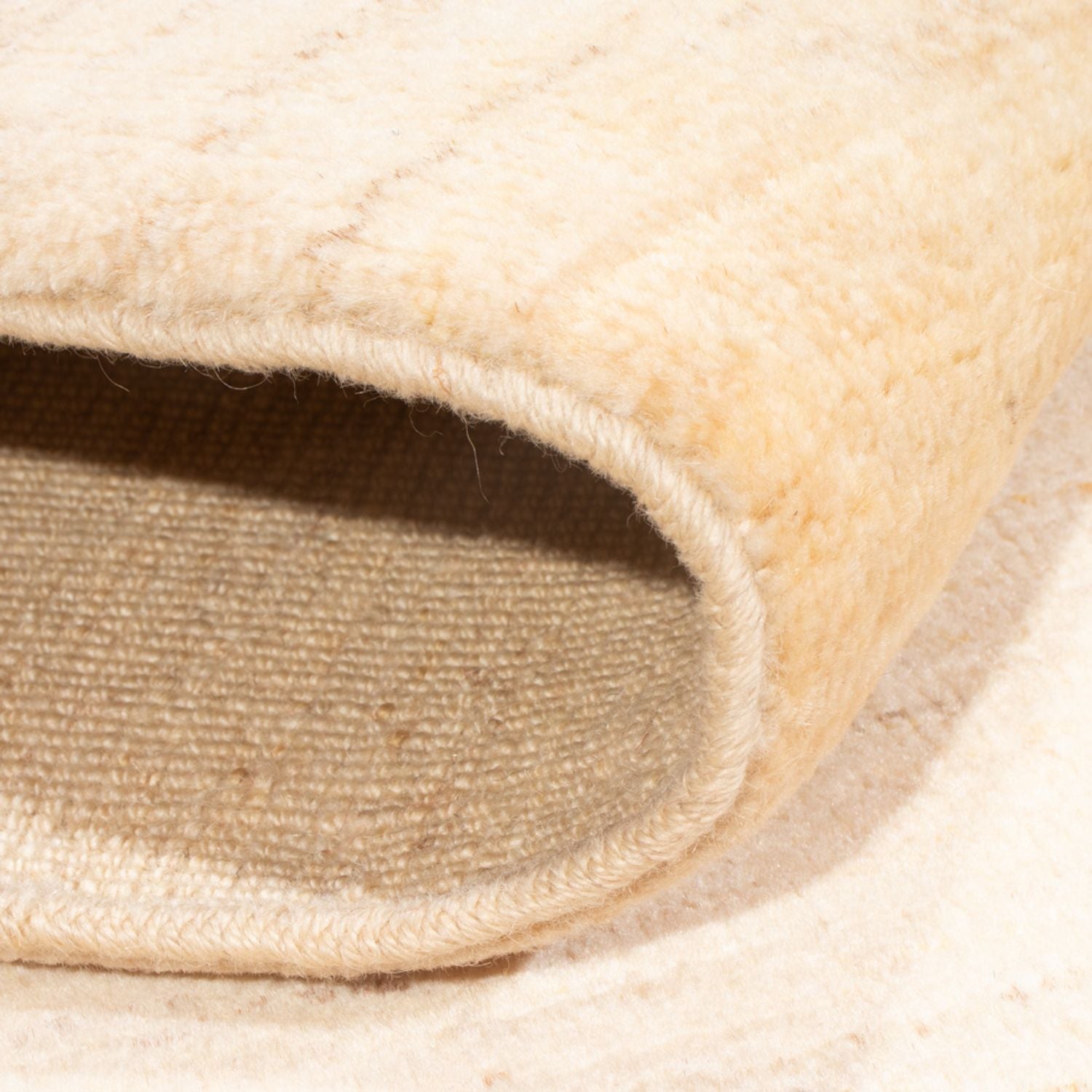 Gabbeh-tæppe - Persisk - 153 x 108 cm - lys beige