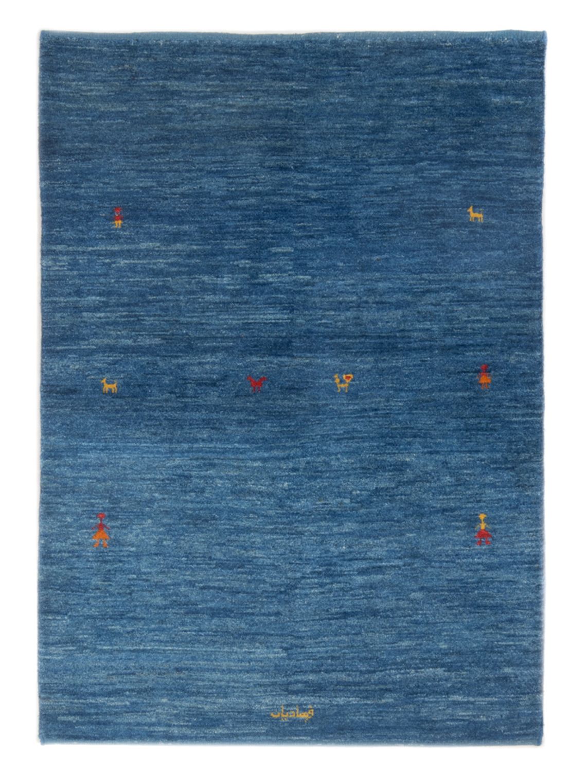 Gabbeh-tæppe - Persisk - 144 x 96 cm - havblå