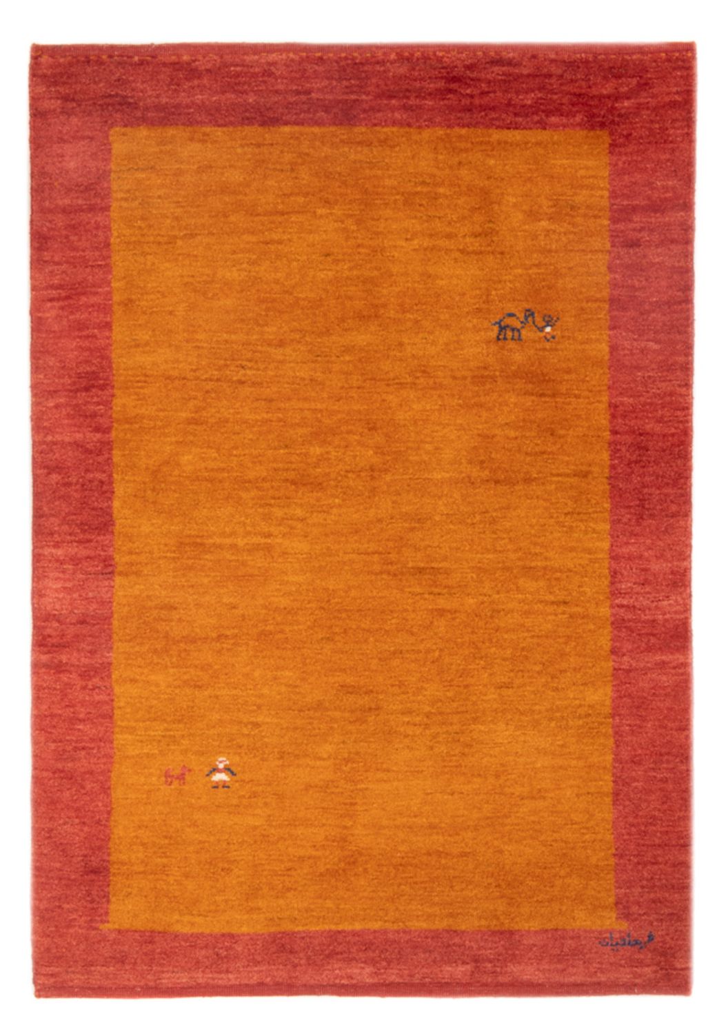 Gabbeh-tæppe - Persisk - 156 x 101 cm - flerfarvet