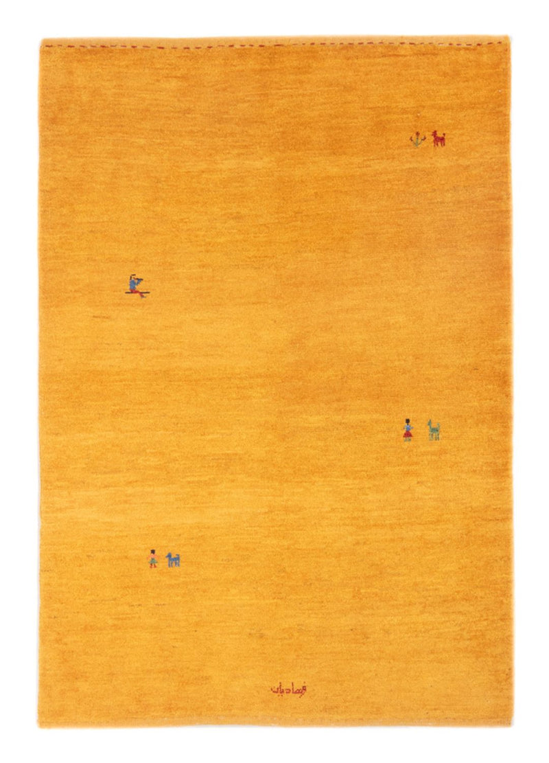 Gabbeh-tæppe - Persisk - 147 x 100 cm - guld