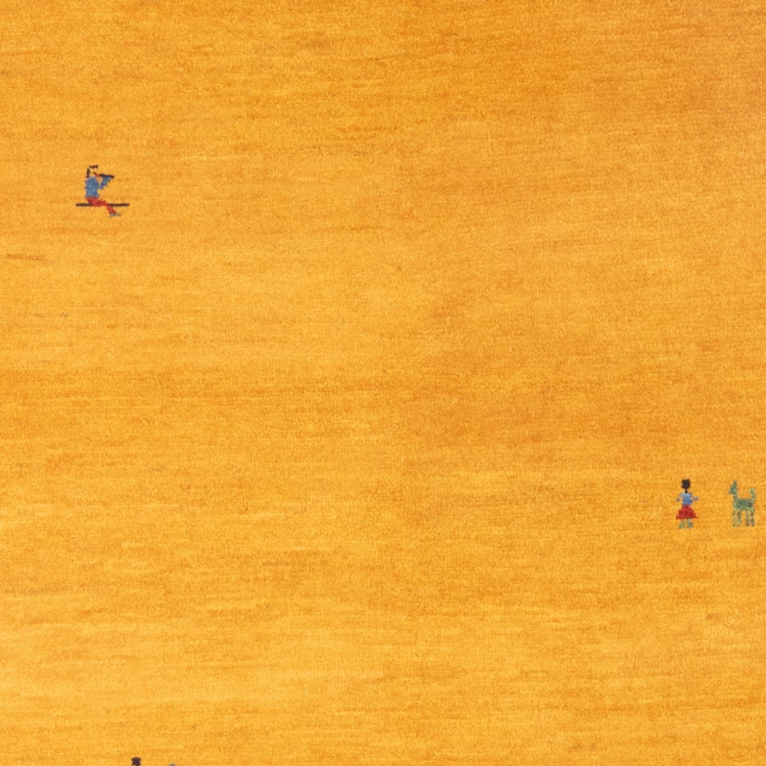Gabbeh-tæppe - Persisk - 147 x 100 cm - guld