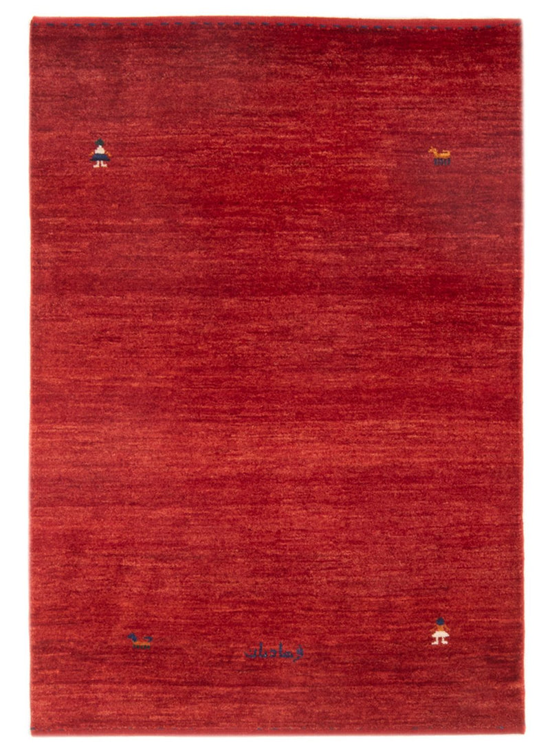 Gabbeh-tæppe - Persisk - 149 x 99 cm - rød