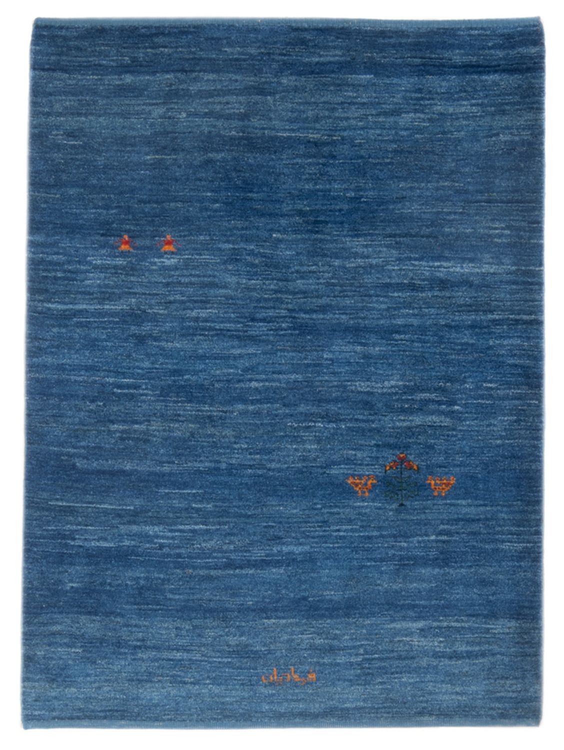 Gabbeh-tæppe - Persisk - 147 x 102 cm - havblå
