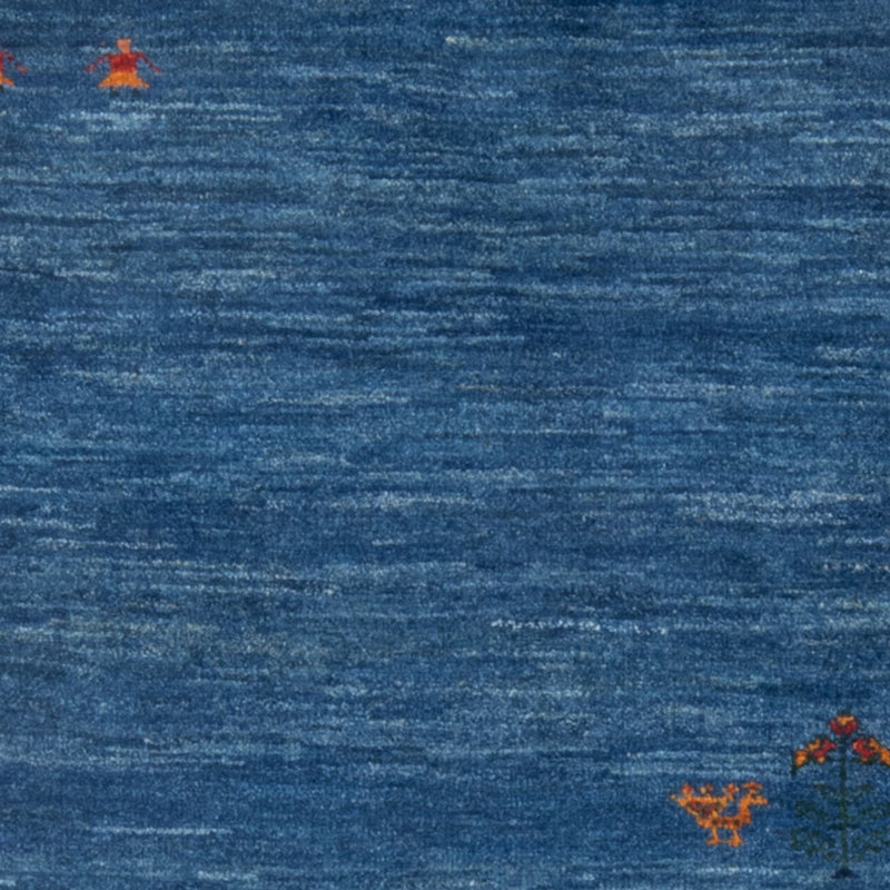 Gabbeh-tæppe - Persisk - 147 x 102 cm - havblå