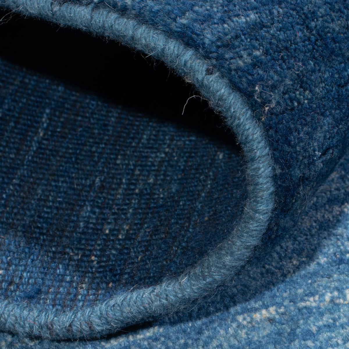 Gabbeh-tæppe - Persisk - 147 x 102 cm - havblå