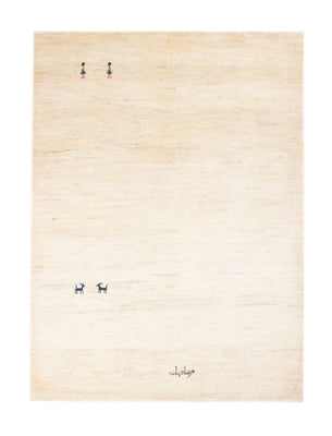 Gabbeh-tæppe - Persisk - 150 x 102 cm - hvid