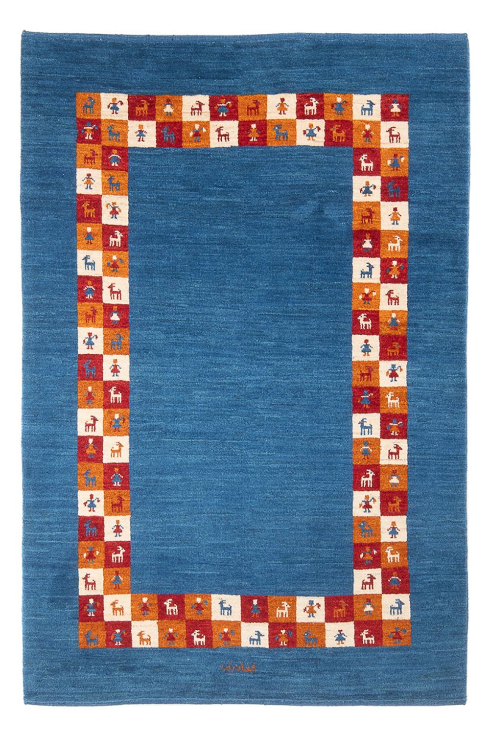 Gabbeh-tæppe - Persisk - 176 x 122 cm - flerfarvet