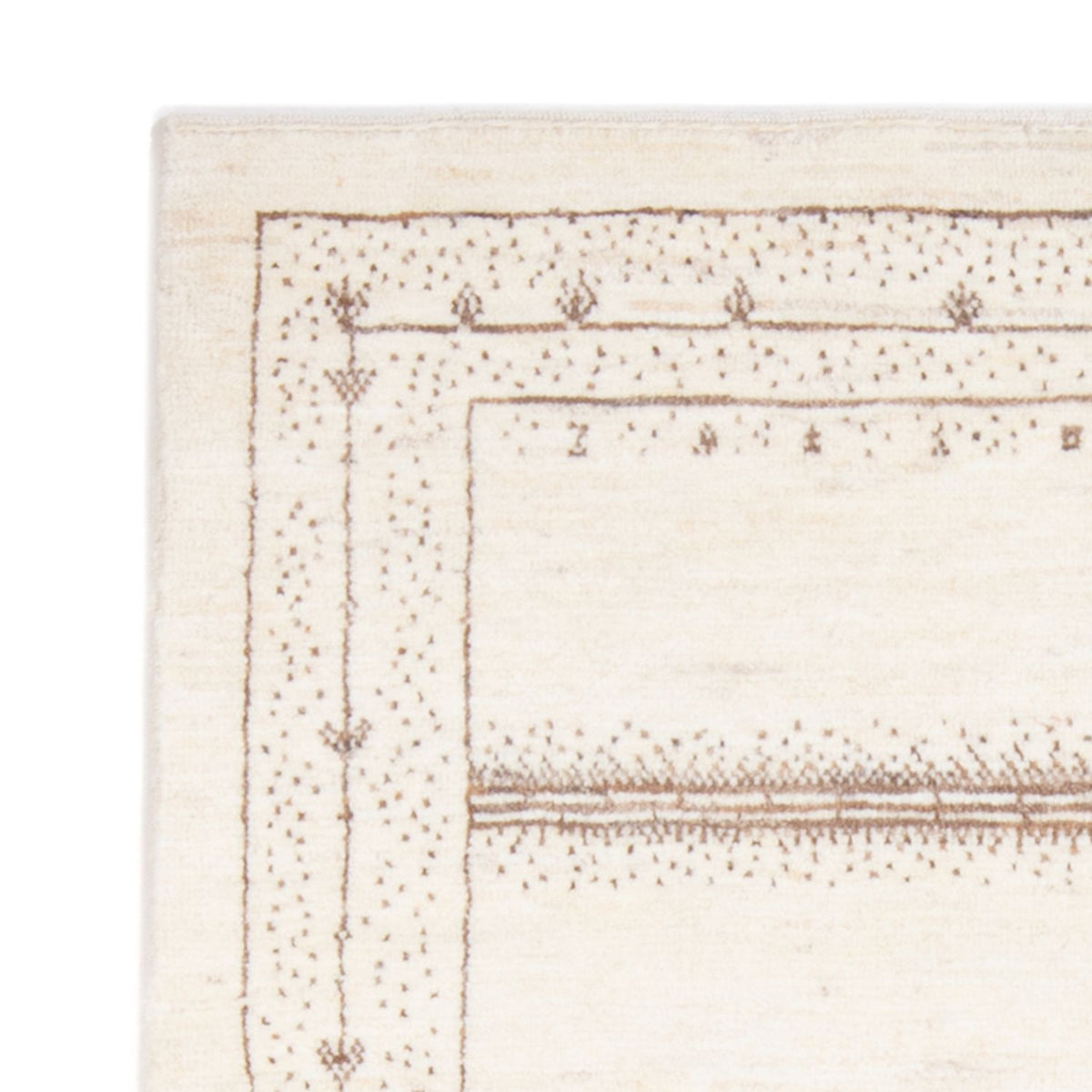 Gabbeh-tæppe - Persisk - 142 x 100 cm - hvid