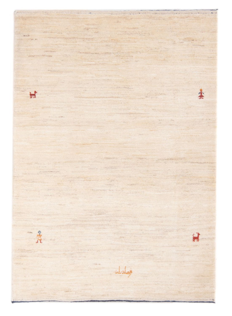 Gabbeh-tæppe - Persisk - 148 x 100 cm - lys beige