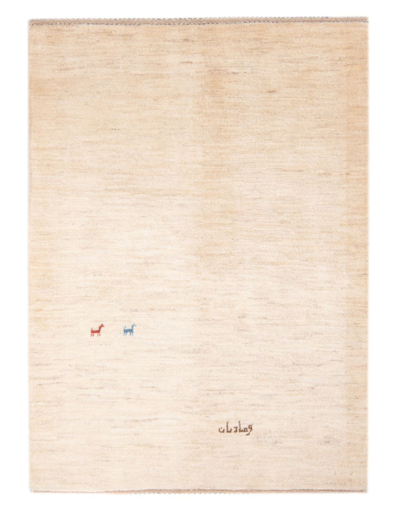 Gabbeh-tæppe - Persisk - 158 x 108 cm - lys beige