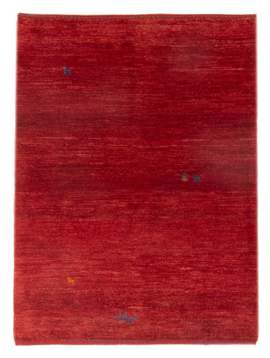 Gabbeh-tæppe - Persisk - 147 x 101 cm - mørkerød