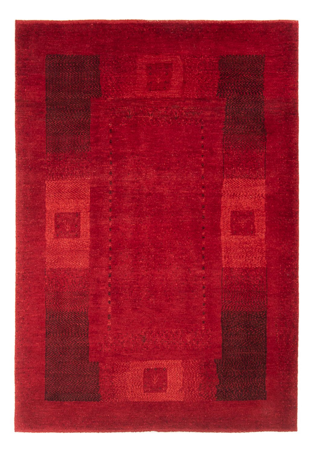Gabbeh-tæppe - Persisk - 180 x 127 cm - mørkerød